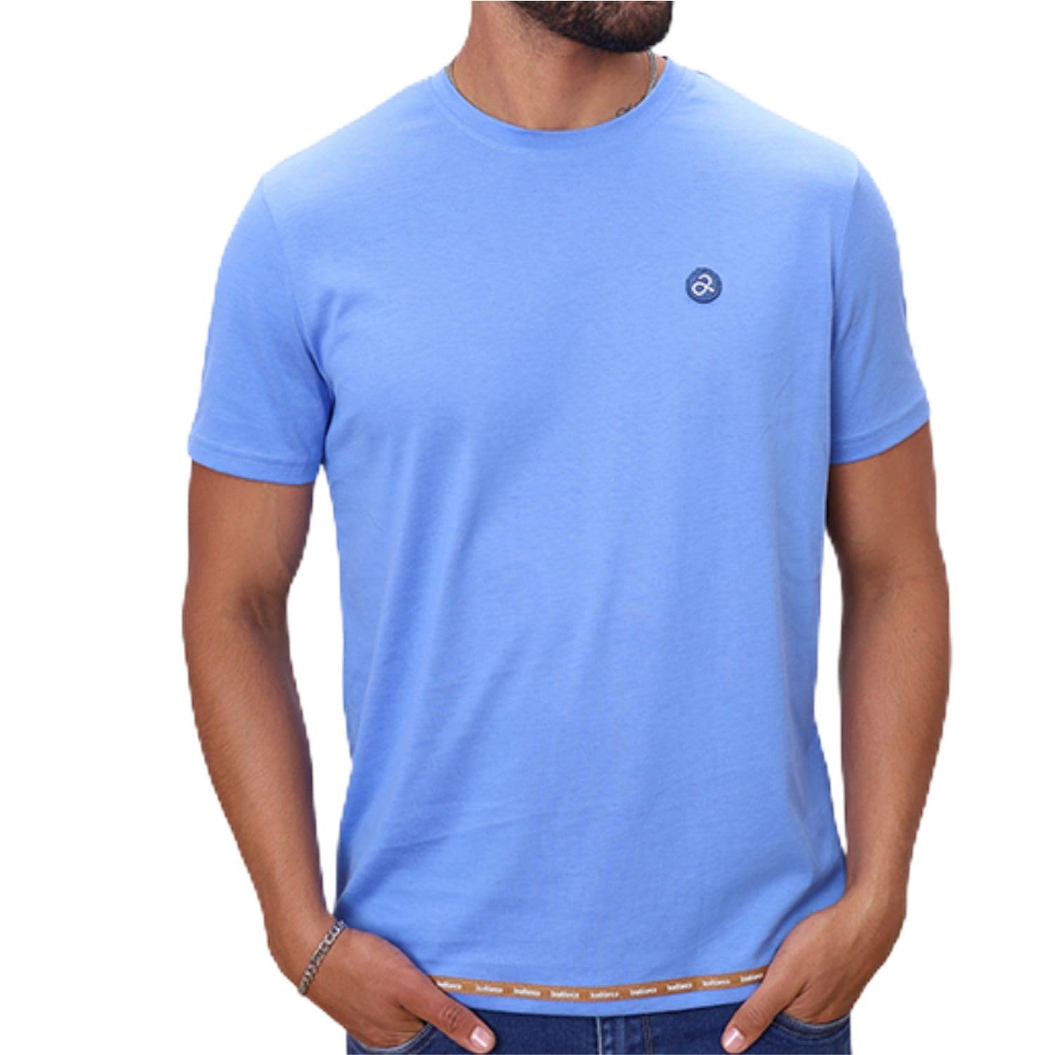 BoablancaPremium Round Neck Short Sleeve T-Shirts for Men - Modern Semi-Fitted T-Shirts 100% Pima Cotton