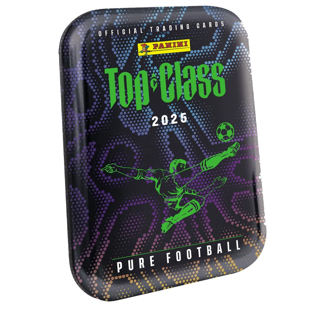Lot de cartes à collectionner Top Class Pure Football 2025 - 1 mini boîte en métal + pochettes exclusives Collect-it