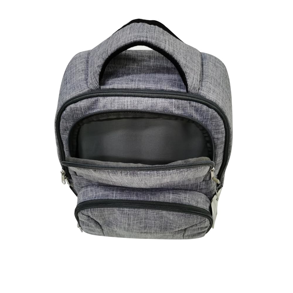 Big Softies Nappy Bag Backpack with Change Mat|Mother's Maternity Bag|Diaper Bag|Baby Shower Gift|Multiple Storage Compartments|Adjustable Straps|Solid Grey Colour-image-12