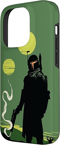 Miniatura 2 de Funda verde para iPhone 14 Pro Star Wars El libro de Boba Fett Tatooine