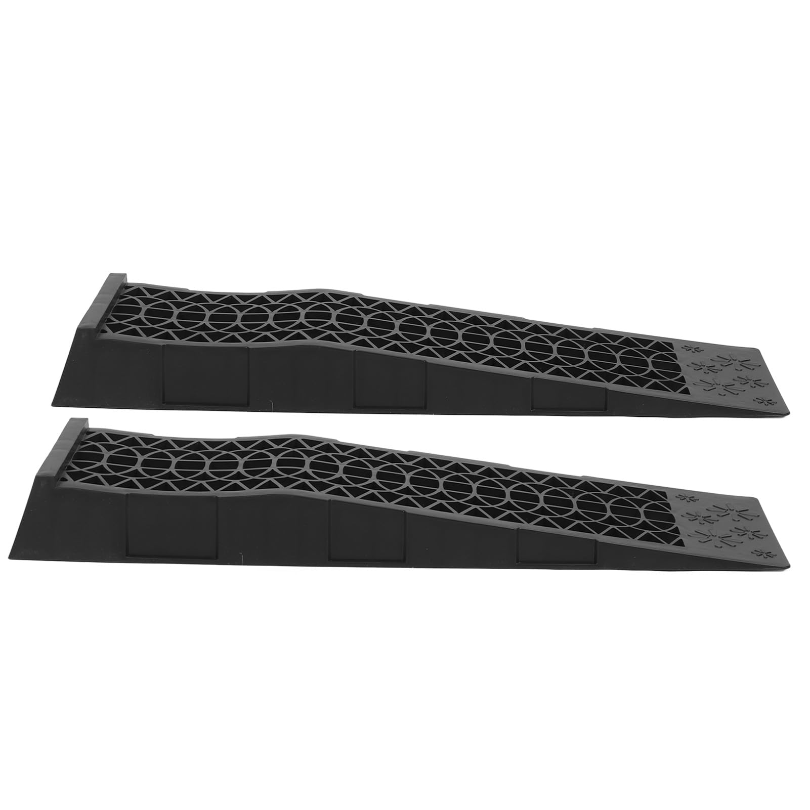 Generic 2 Rampas de Coche de Perfil bajo de Plástico Resistente, Capacidad de 4400 Libras para Mantenimiento de Vehículos, de Aceite, 27,6x7,9x3 ​​Pulgadas