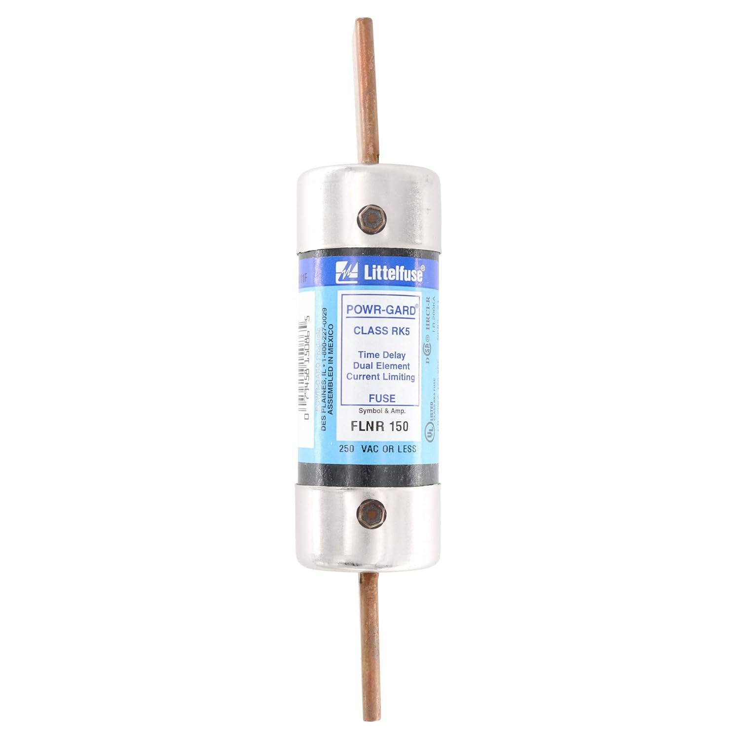 Littelfuse FLNR-150 Dual-Element Time-Delay Fuse, Class RK5, 250-Volt, 150-Amp