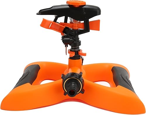 Miniatura 9 de EVTSCAN Aspersor de agua de jardín giratorio automático de 360 grados, gran área de cobertura, ángulo y distancia de pulverización ajustable G3/4,