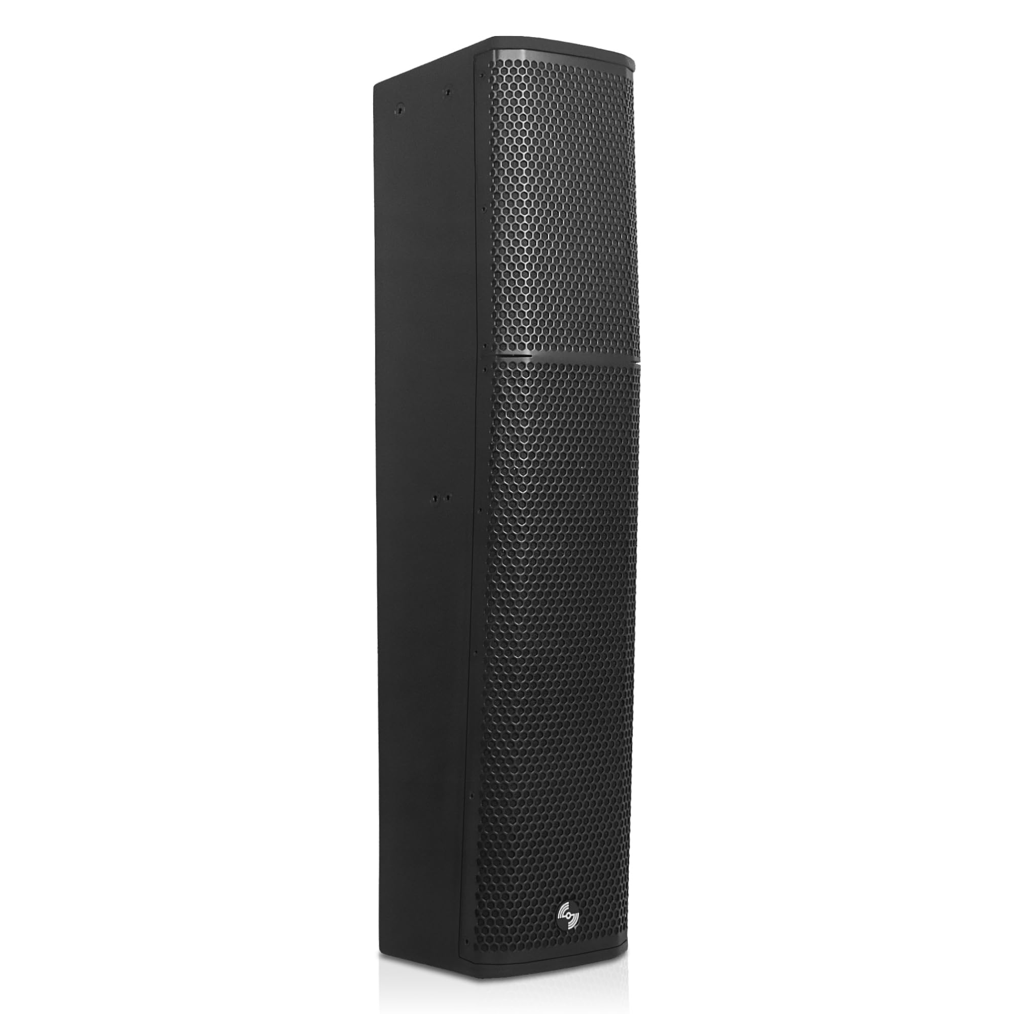 Sound Town High-Power 900W Passive Slant Column Line Array Speaker, 4x5-Inch Woofers, Dual HF Drivers, Birch Plywood, Asymmetrical Vertical Coverage,