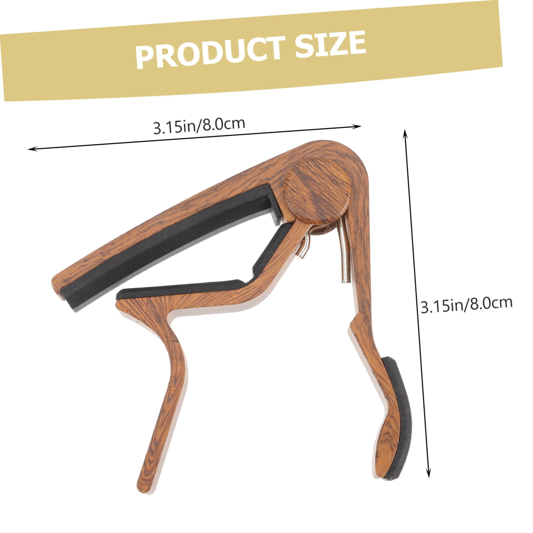 Totority Capo for Acoustic Guitar Tone Modified Clip on Guitar Pick Clip on Ukulele Tuner Professional Guitar Capo Kit