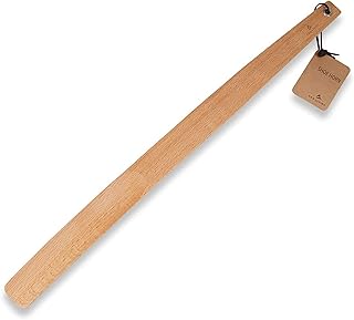 ENA Living Beechwood Shoe Horn, 21.6” Long Handle for Seniors, Smooth & Sturdy, Extra Long Shoe Horn for Your Comfort, Use As A Back Scratcher, Long-Lasting