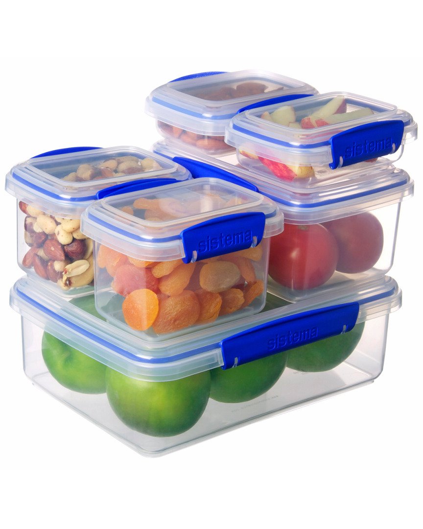 Sistema System Lot Of 6 Boîtes Alimentaires Rectangulaires To Clips