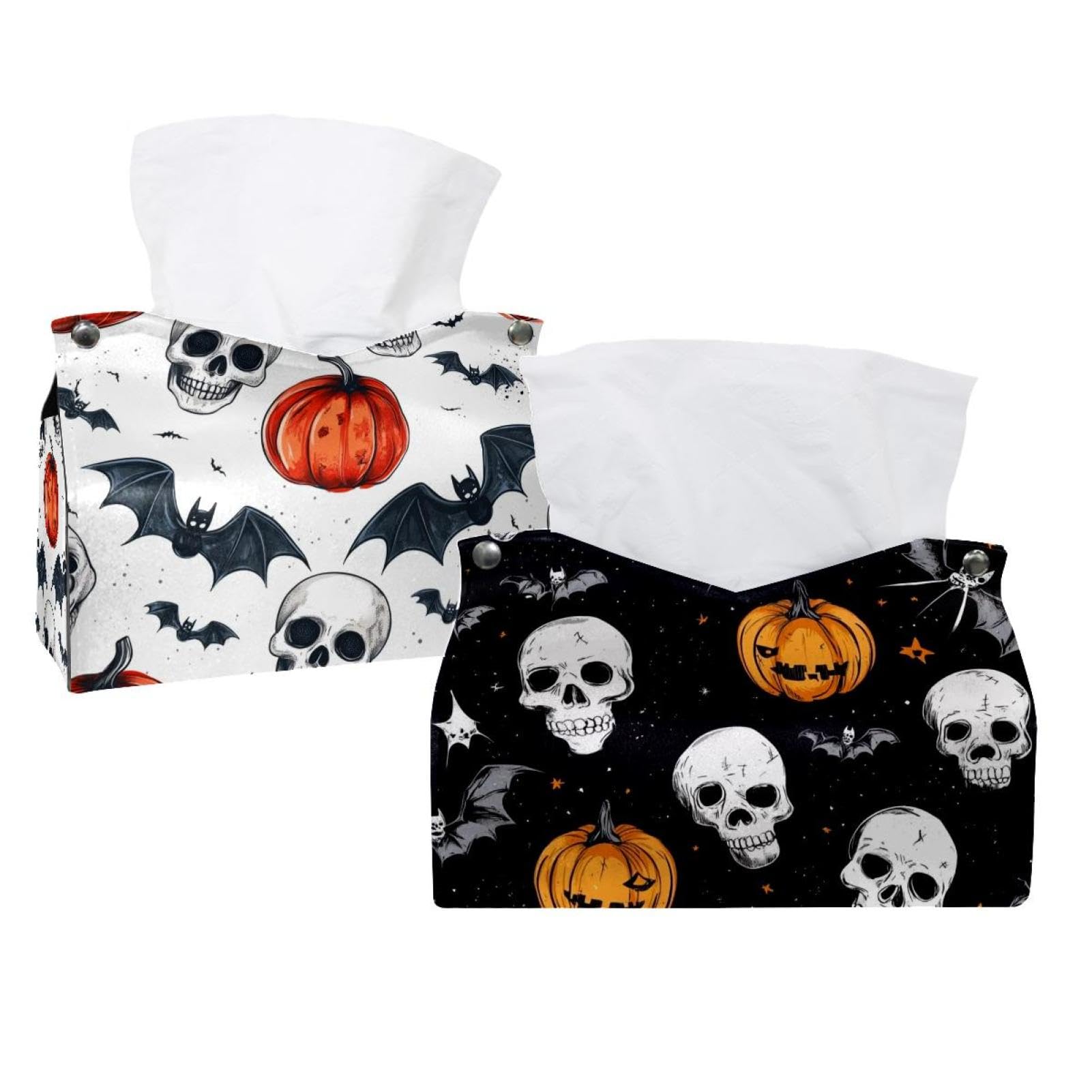 Housse de boîte à mouchoirs d'Halloween pour décorer votre bureau et table de nuit