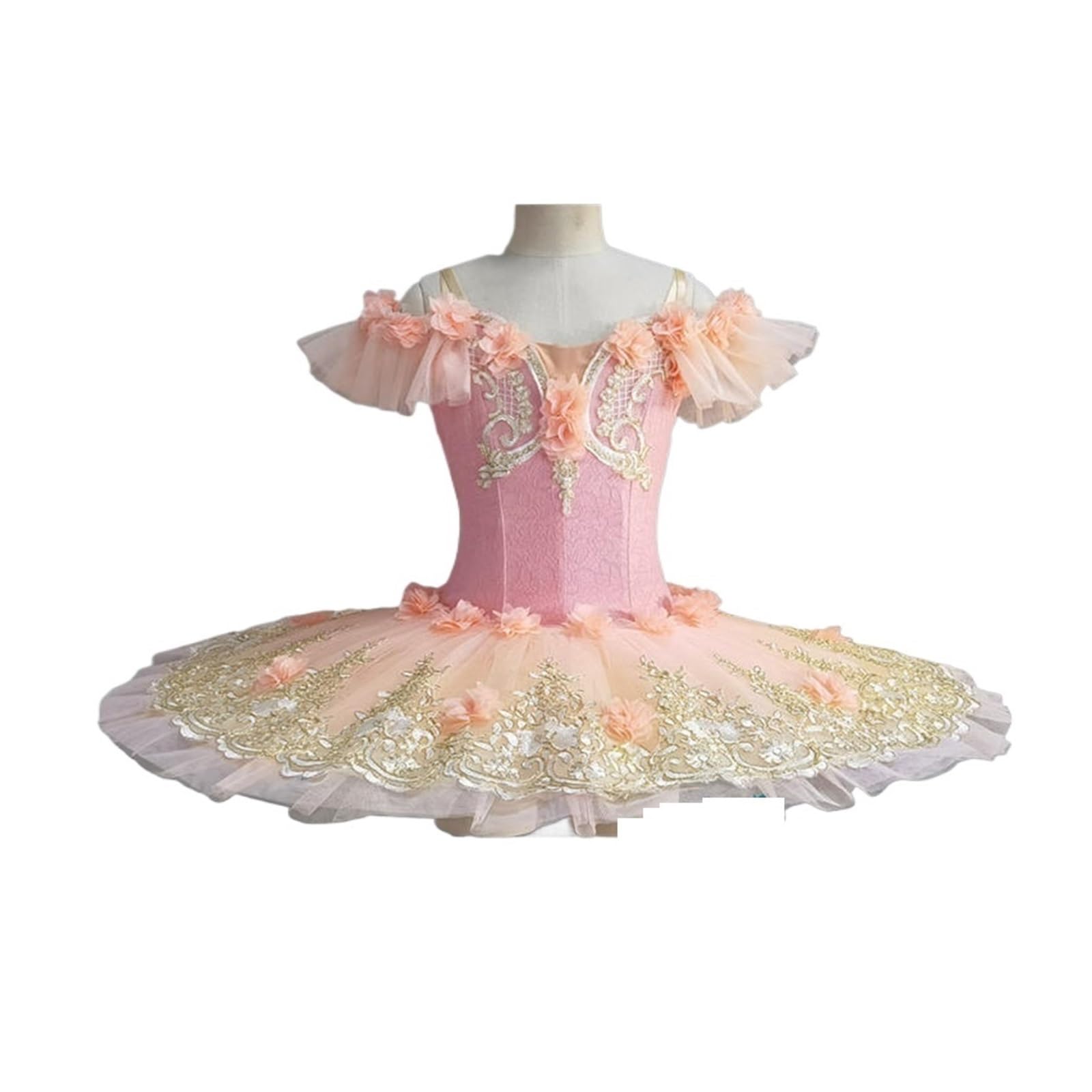Disfraz Bailarina Niña Vestido de tutú de Ballet profesional for niñas y adultos, plato de princesa, panqueque, lago de los Cisnes, bailarina, disfraz baile escenario(Pink Ballet Dress,Height 160-170c