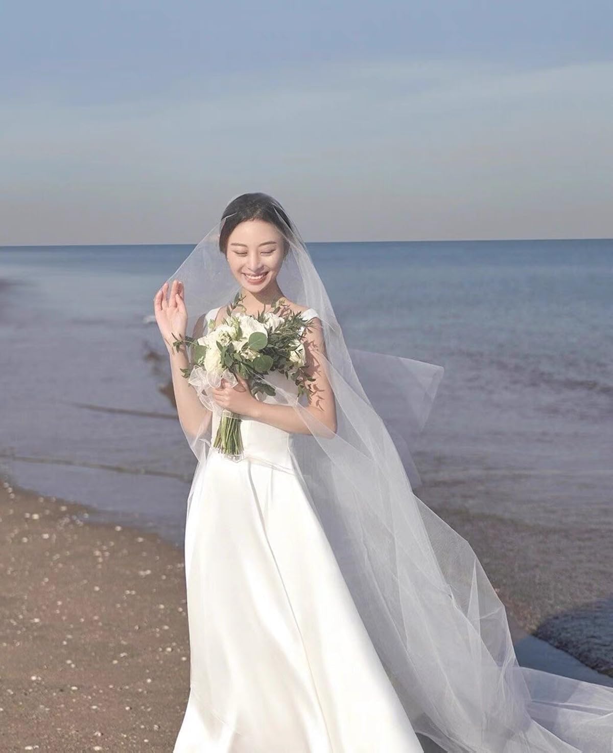 Fiveen] セルフ前撮りドレス ワンピース 白 ドレス 前撮り オフ