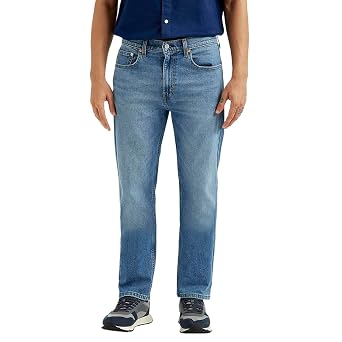 Levi's Men's 505 Straight Fit Mid Rise Jeans
