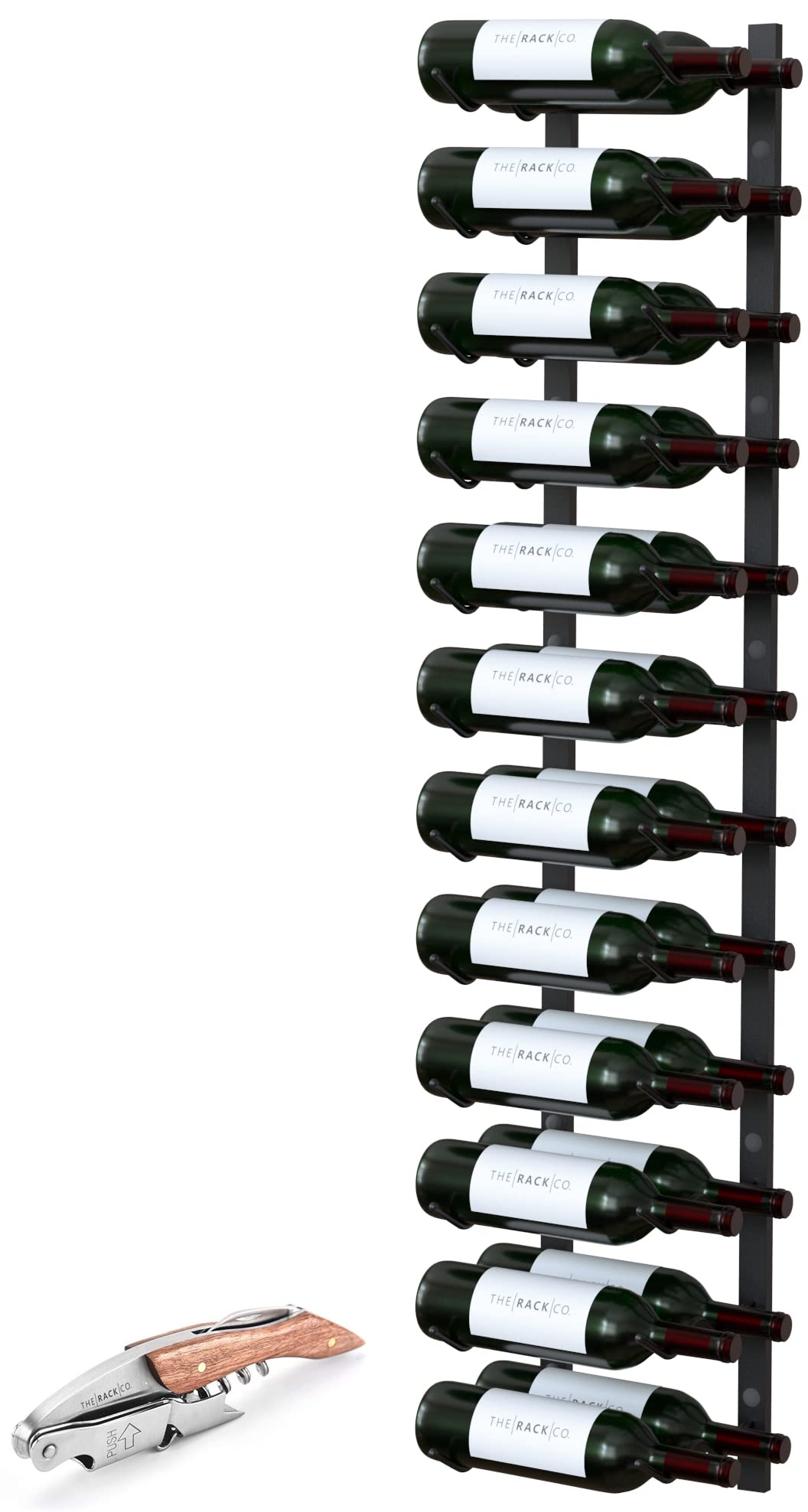 Wine Bottle Holder Metal Wall Mounted Wine Bottle & Glass Rack Modern ...