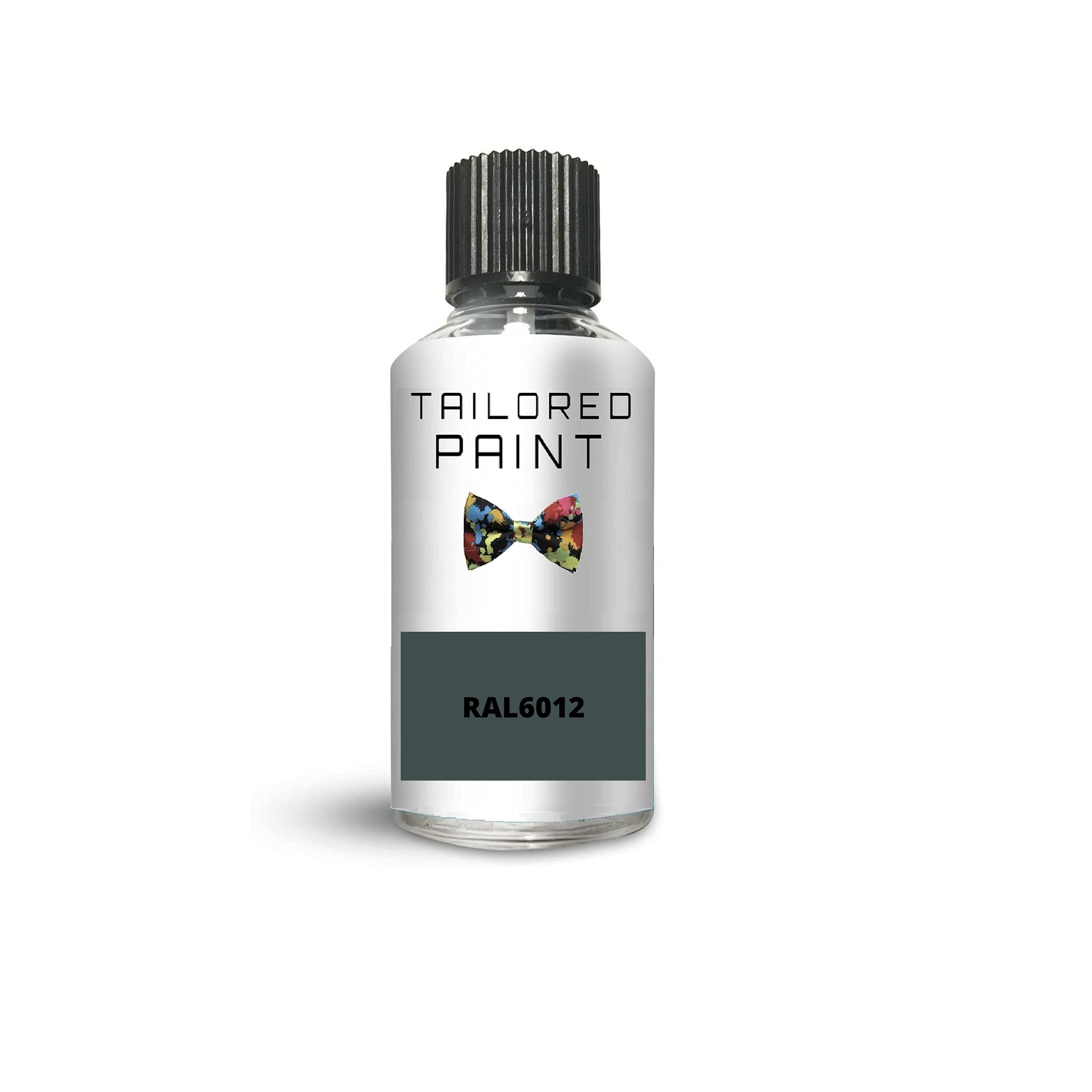 Tailored Paint Ral6012 Black Green Matt Touch Up Paint With Brush Matt Paint For Wood, Metal, Plastic, Pvc, Upvc, Fascia Soffit Furniture Boards - Indoor & Outdoor