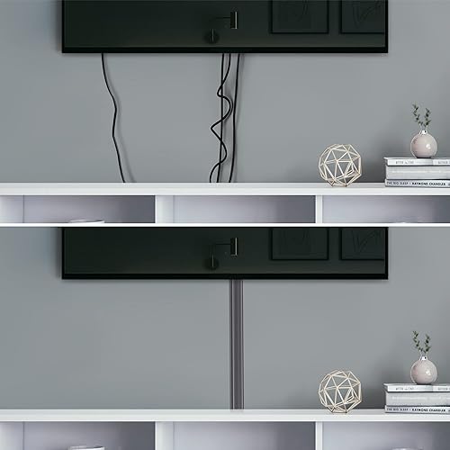 Miniatura 34 de Cubierta de cable de pared, ocultador de cable de TV de 31.5 pulgadas para TV montado en la pared, kit de gestión de cables de TV, canaleta de cable