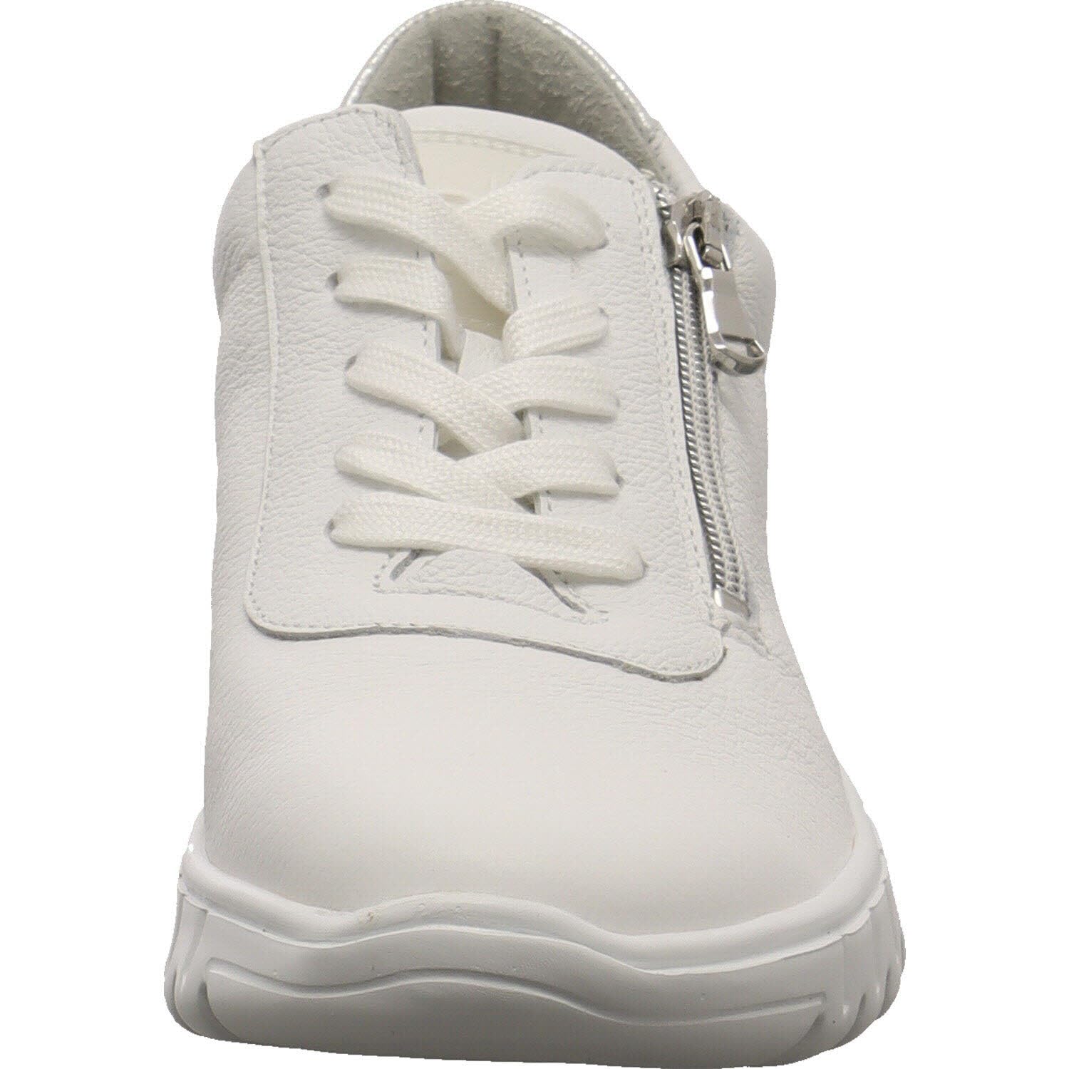 Waldläufer H-Birdy Damen Sneaker Low Leder weiß