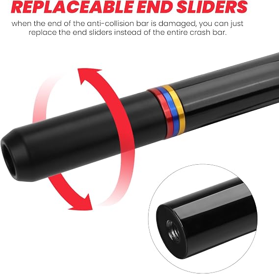 2009-2013 Touring Front Engine Guard Crash Bar Flat Out Bar Compatible with Harley Davidson Street Glide Road Glide Road King Electra Glide Trike Glide Black Motorcycle Bumper