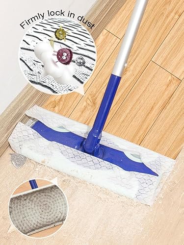 Miniatura 2 de Peachicha Recambios de trapeador seco extra grande, paños desechables para quitar el polvo, repuestos de tela para piso, repuestos de múltiples