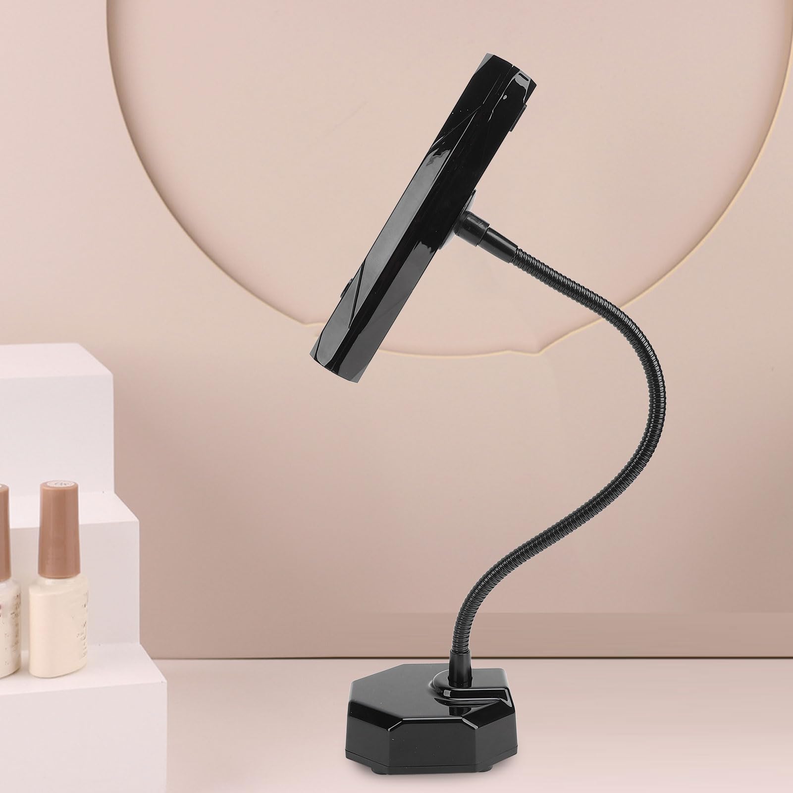 Lampada per unghie Touch Lampada per asciugatura gel a collo di cigno a LED ricaricabile senza fili, Strumenti professionali per nail art con timer, Design a collo di cigno
