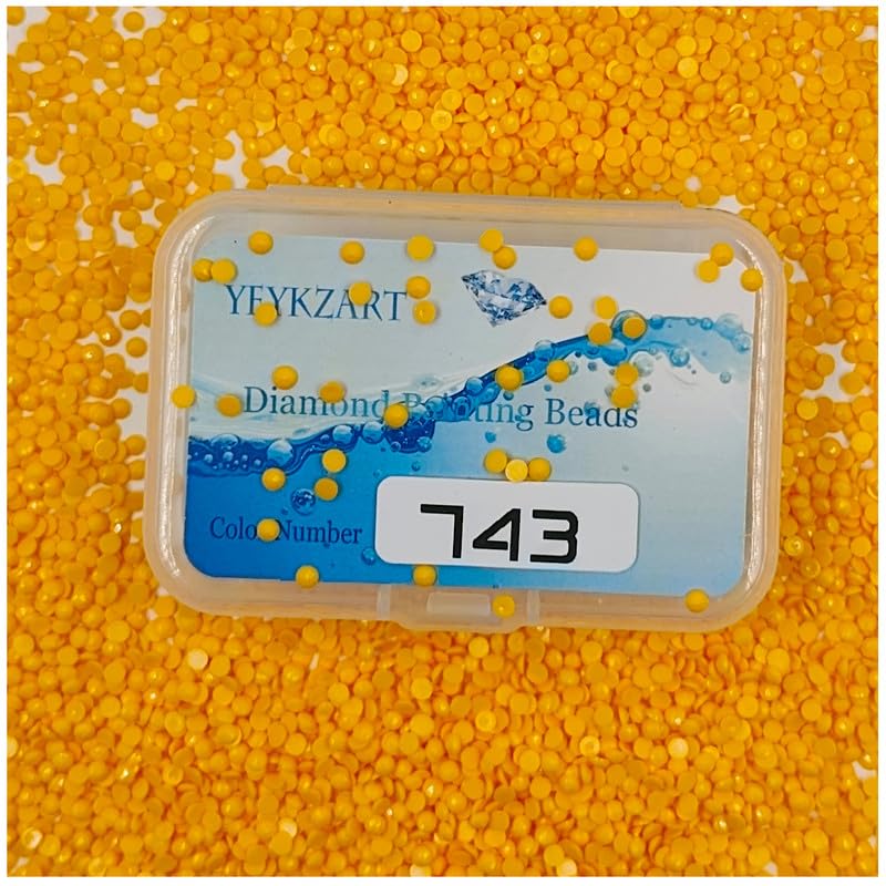 YEYKZART 743 Diamond Painting Replacement Round Diamonds Beads Rhinestones Accessories for Diamond Art Missing Color 3500 PCS — image 1