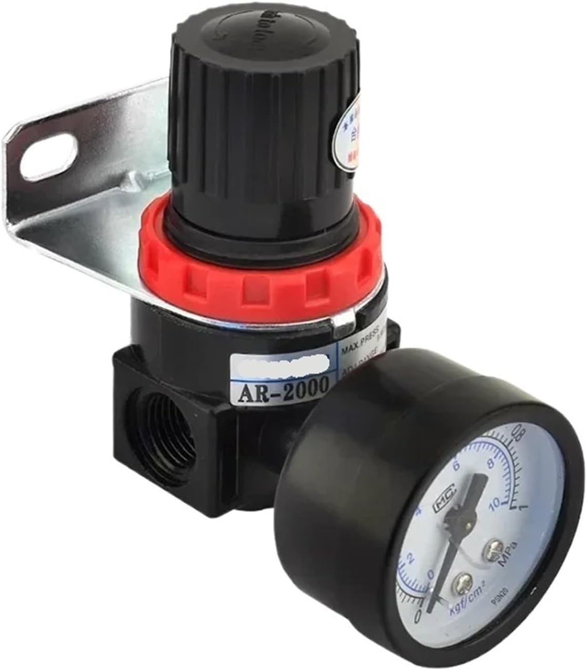 AR2000 Pneumatic Air Compressor Pressure Regulator Reduction Valve with 1/4'' Thread BSP and 4MM,6MM,8MM,10MM,2MM Fittings(AR2000,1 Pcs)
