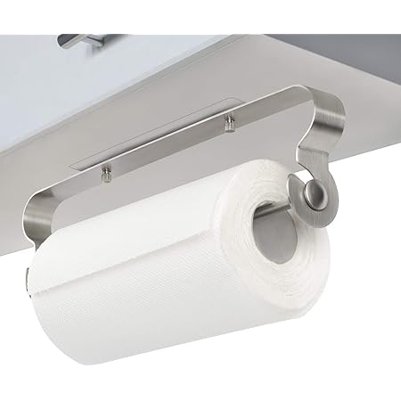 Amazon Simpletome キッチンペーパーホルダペーパーホルダー ロールホルダー ステンレス304 釘打ちなし キッチンペーパー収納 コストコ 太巻き タオルホルダー タオルハンガー バスルーム キッチンペーパーホルダー オンライン通販