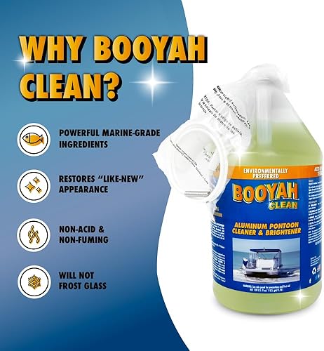 Miniatura 3 de Booyah Clean Limpiador y abrillantador de pontón de aluminio - Limpiador de aluminio preferido ambientalmente - Sin ácido, elimina la oxidación