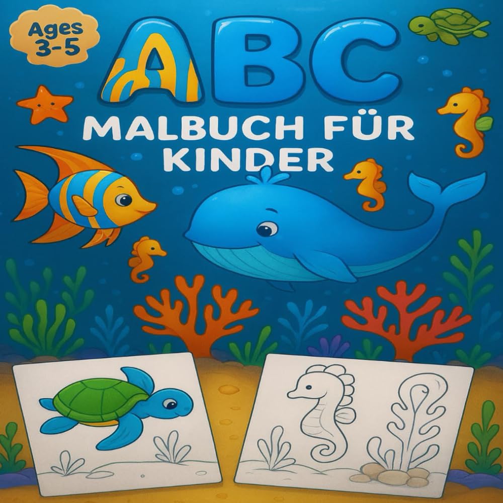 ABC Malbuch für Kinder: Farbe, lerne und genieße das Alphabet