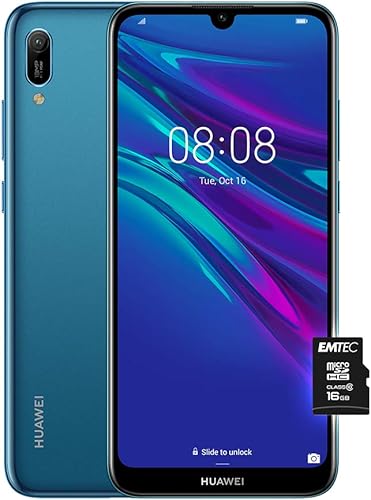 Huawei 2019  Blue  pi   Microsdhc 16GB Class 10  Telefono con GB  Display 6 09  HD   Processore Quad Core  Versione Italiana 