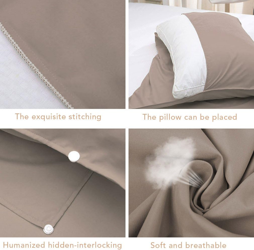 Sleeping Bag Liner Lightweight Portable Sleeping Sheet Dirt-Proof Compact Travel Camping Sheet for Outdoor Travel Hiking Hotels Picnics (Brown, 83x63’’)