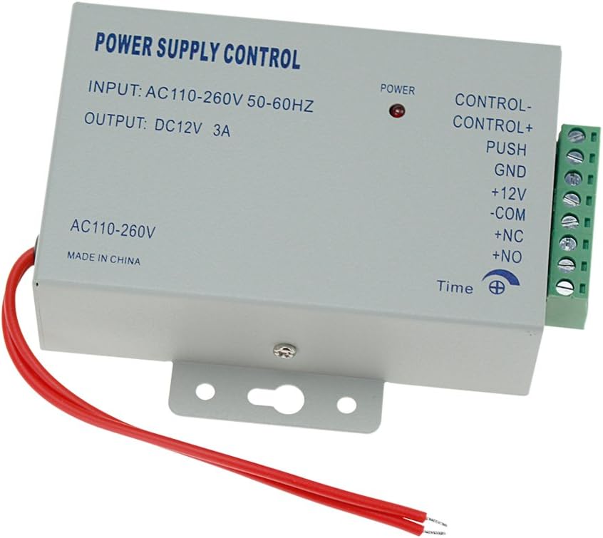 110-240VAC to 12VDC 3A Access Control Power Supply Controller Switch For Door Access Control System/ Video Intercom System Worldwide Voltage K80