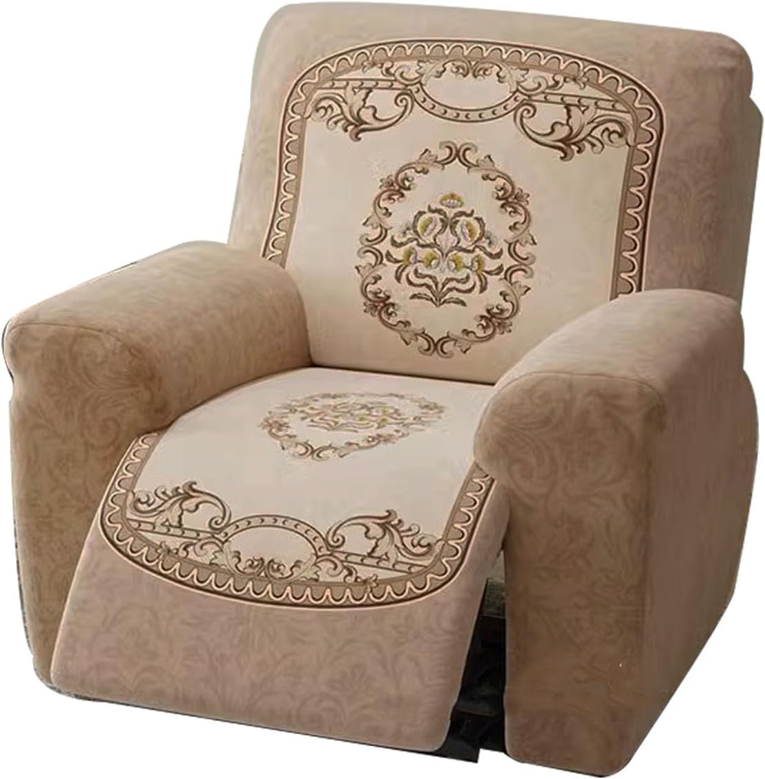 Stretch Armchair Slipcovers for 12 3 Recliner Chair Covers Short Plush Recliner Chair Washable Recliner Covers Furniture Protector