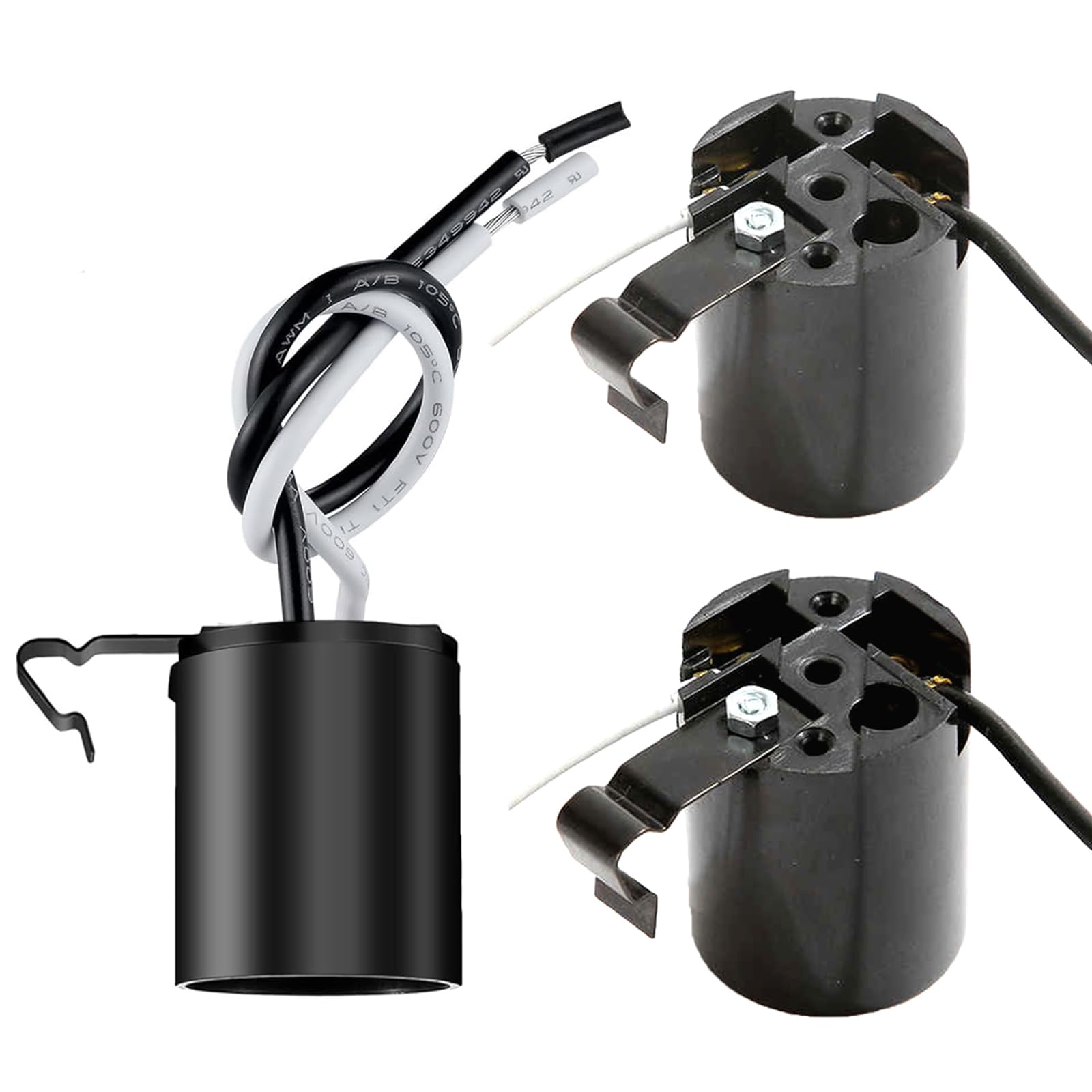 Phenolic Medium Base E26 Fixture Socket, Keyless US Standard Lamp