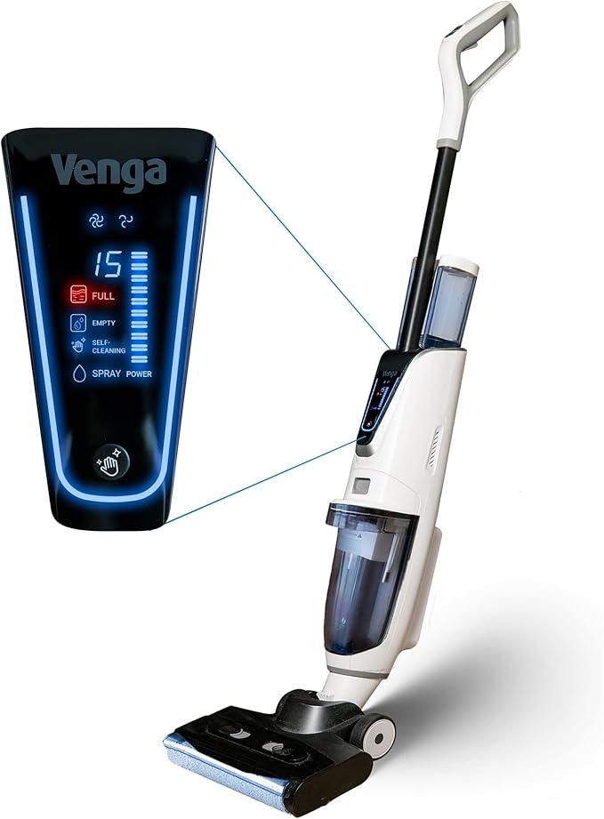 Venga! Cordless WetDry Vacuum Cleaner, Vacuum and Mop, SelfCleaning