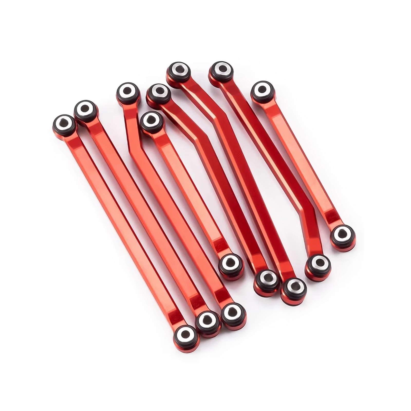 Rc Special Connecting Rod for Hoss for Slash 4WD Adjustable Front & Rear Tie Steering Rod Red RC Car Tracked Vehicles Parts and Accessories Upgrades Replacement Use