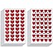 Ruisita 60 Sheets Glitter Heart Stickers Valentine's day Love Decorative Sticker for Scrapbooking or Embellishment (Color 1)