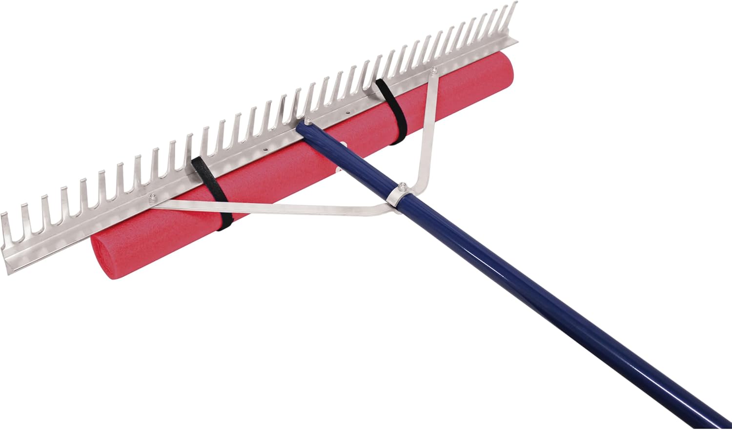 Extreme Max 3005.4098 36" Floating Weed Lake Rake with 11' Extension Handle and 50' Rope,Silver