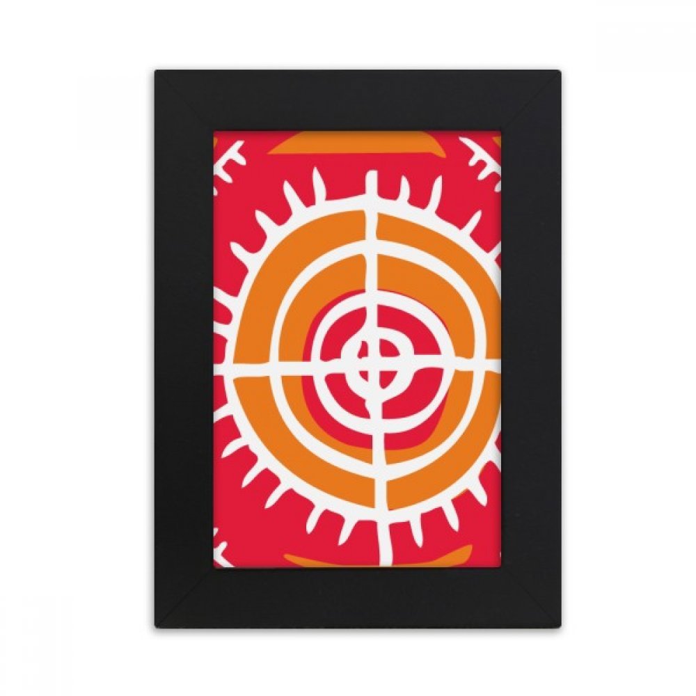 Cadre photo 10x15 cm noir de table motif civilisation mexicaine pour valoriser vos clichés