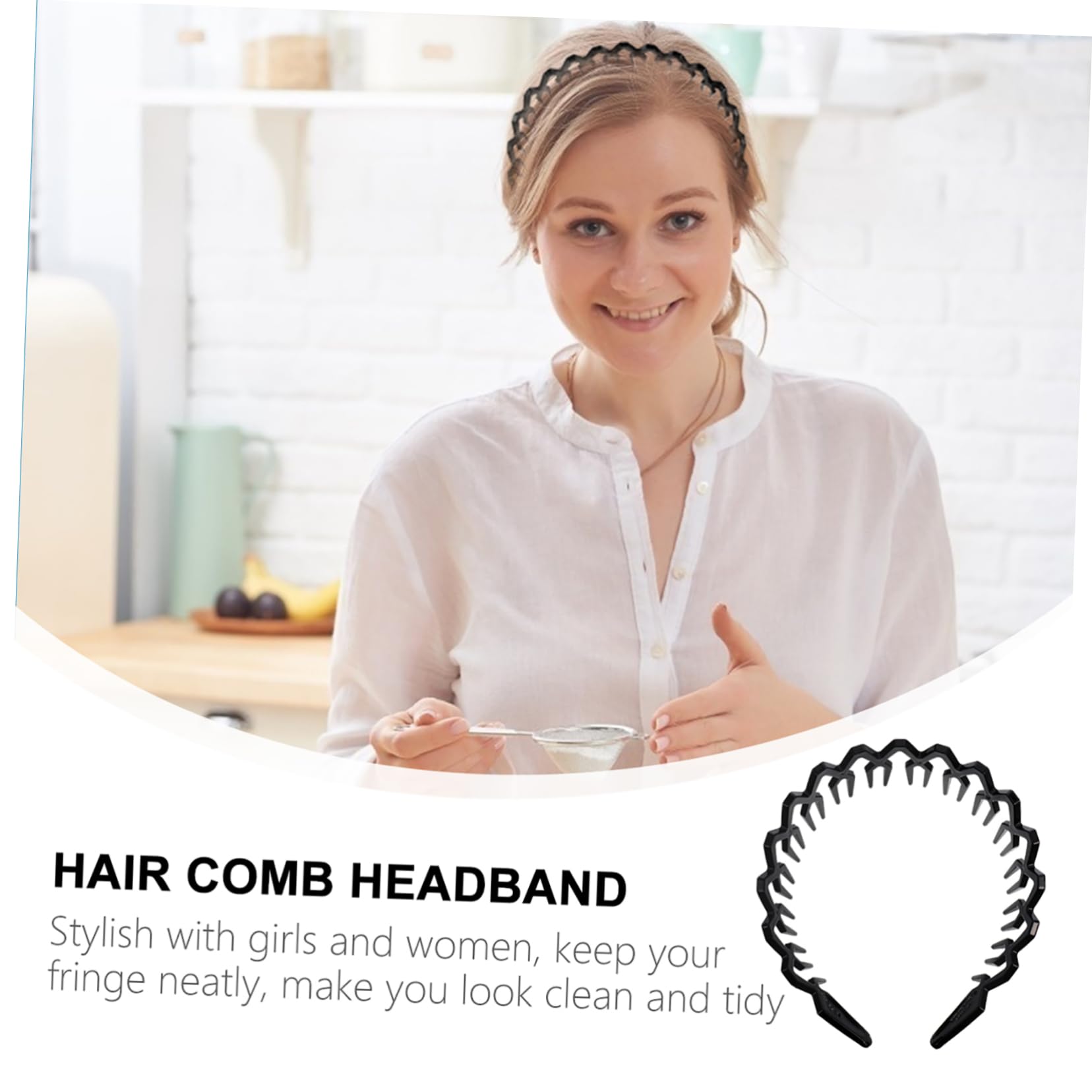 Healeved 10piezas Diademas De Dientes Forma De De Accesorios De Moda Para Mujeres Para Fiestas y Eventos Especiales
