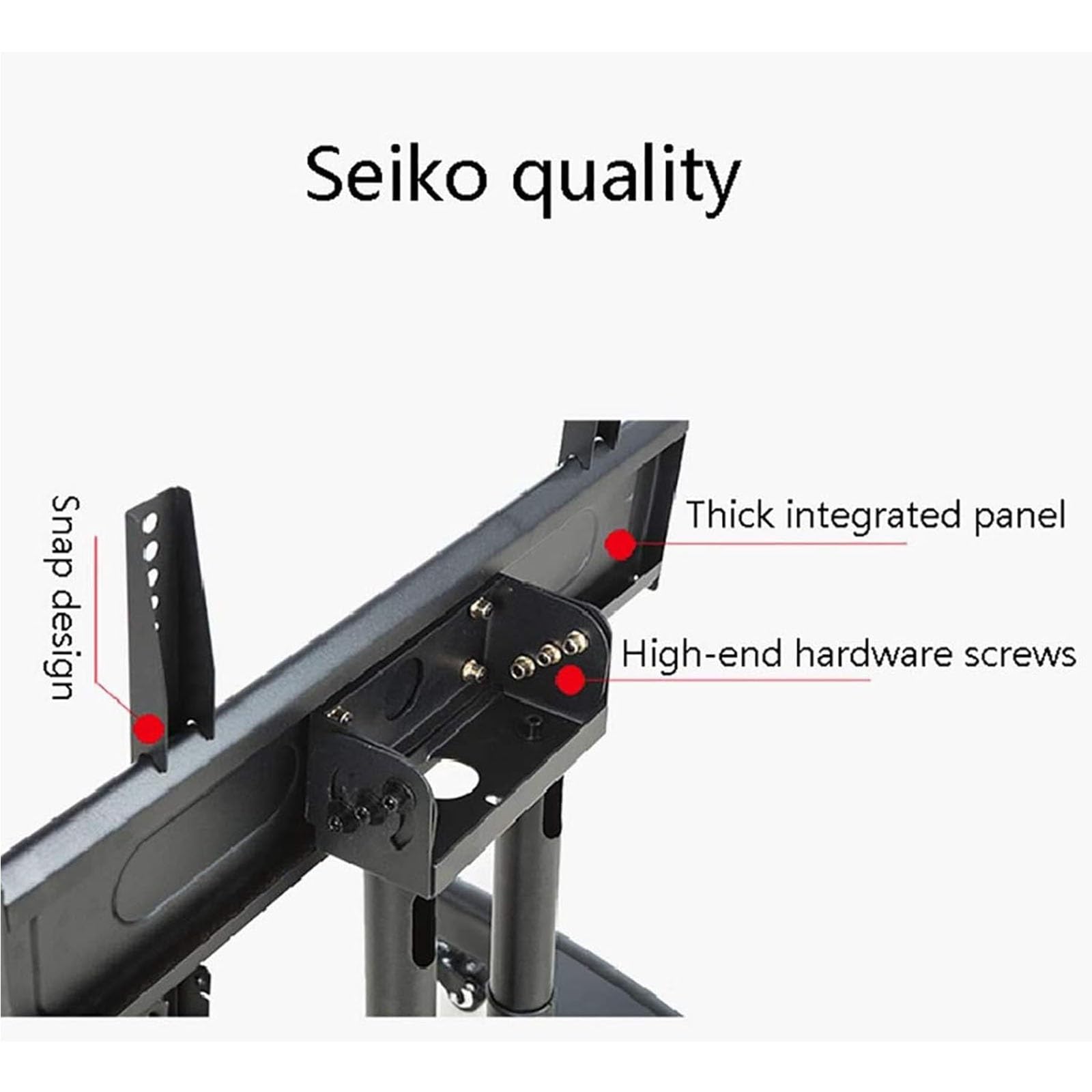 Support Mobile pour téléviseur à roulettes - Support de Sol réglable en Hauteur, pupitre Universel pour Salle de conférence, Chariot Bas inclinable de 0 à 90 degrés,Black
