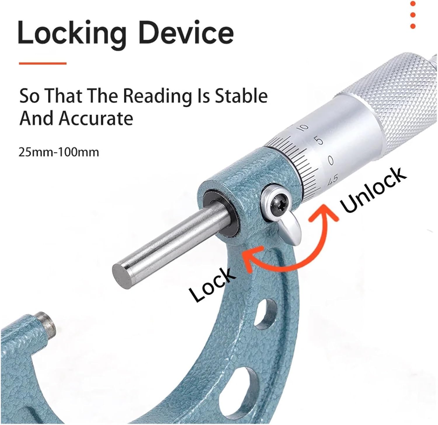 4pcs 0-25mm 50mm 75mm 100mm OD Micrometer Set 0.01mm Measuring Tool with Standard Ratchet Stop