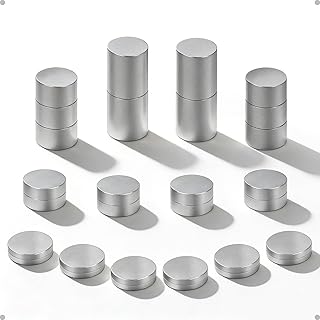 Tungsten Cylinder Weights for Pinewood Car Derby, 5.25 oz Total, 30-Piece Incremental Set, 3/8" Diameter, 4 Sizes (1/2, 1/4, 1/8, 1/16 oz)