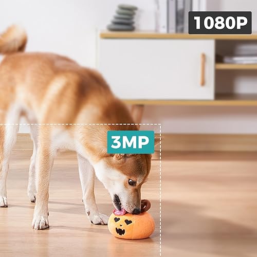 Miniatura 4 de Cámara de seguridad 2K para interiores, cámara de seguridad de videollamada de 360 con pantalla de 2.8 pulgadas para seguridad en el