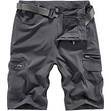 Quick Dry Hiking Shorts Mens Cargo Casual Outdoor 4-Way Stretchy Lightweight Summer Short with Multi Pockets 30-46 No Belt