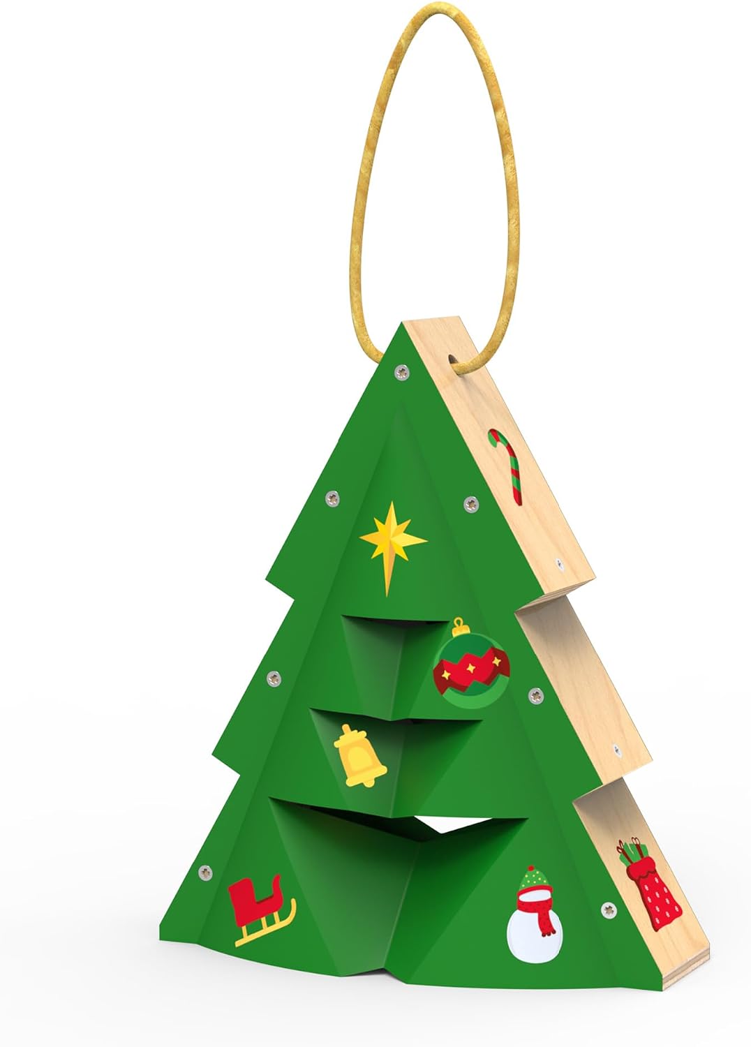 Red Toolbox Stanley Jr. Easy Build Christmas Tree Ornament Kit, Holiday Gift Christmas Edition