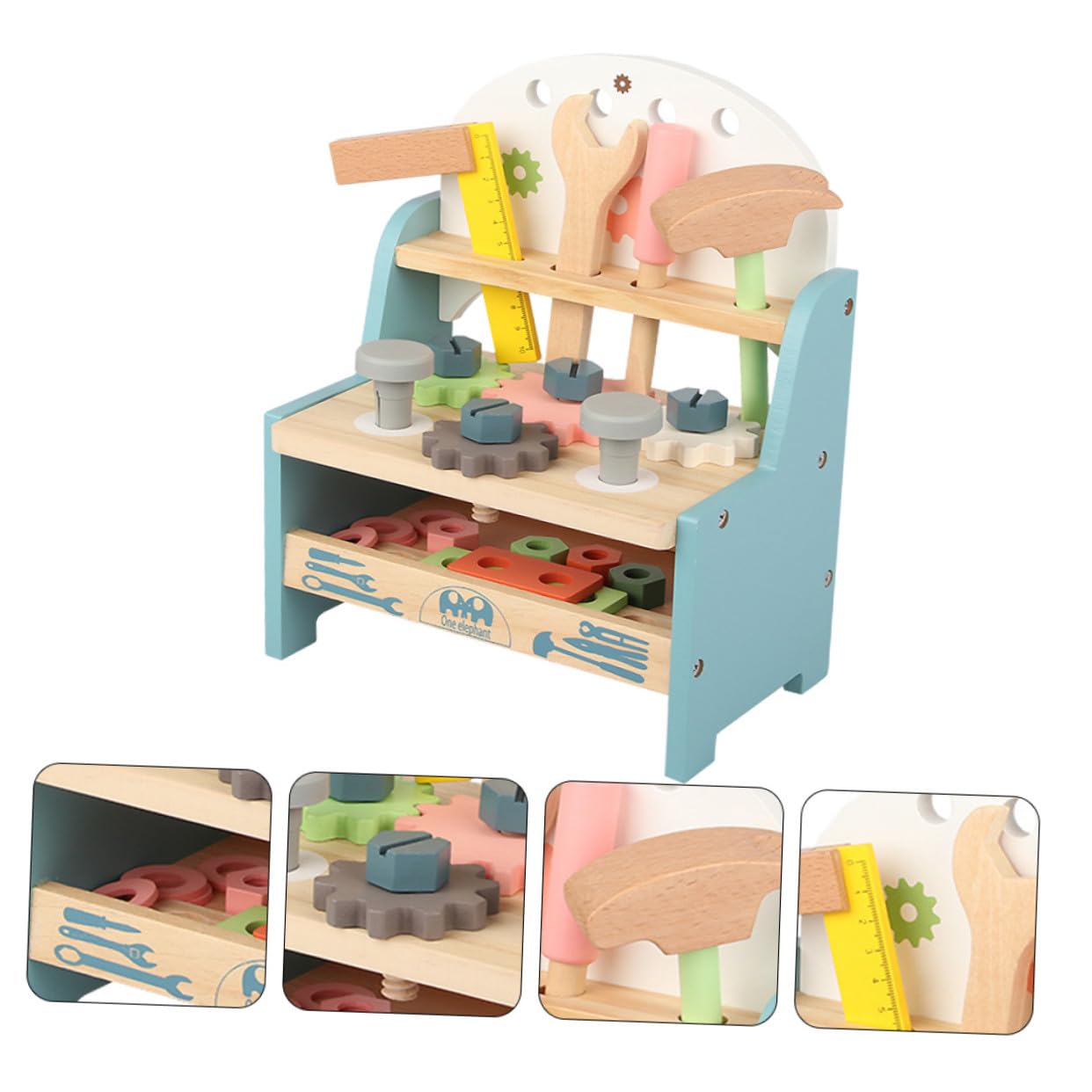 ibasenice Kit de Juego Educativo de Montaje con Juguete Multifuncional de Herramientas para Niñas de Varias Set de Construcción para Desarrollo Manual y Cognitivo