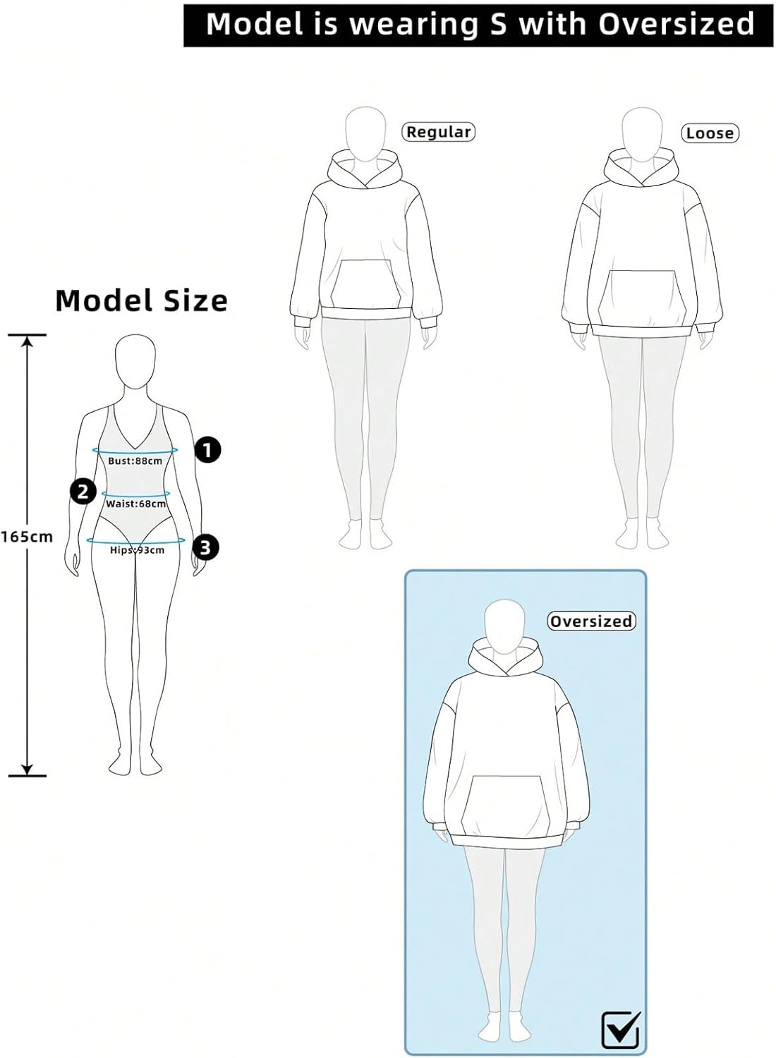 SweatyRocks Women's Cropped Zip Up Hoodies Fleece Color Block Drawstring Long Sleeve Jackets with Pocket - Image 4