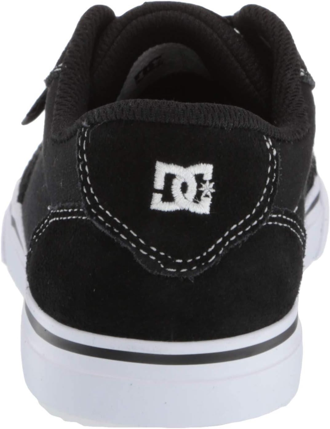 DC Boys' Anvil Skate Shoe, WHITE/BLACK/BLACK, 1 M US Little Kid