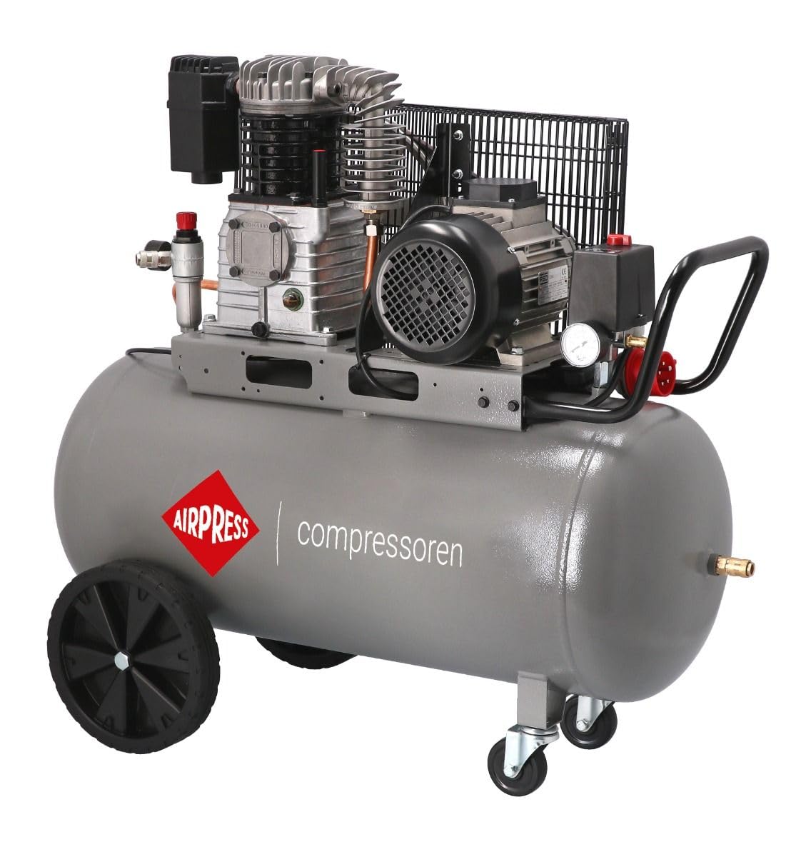 Airpress HK 425-100 - Compresor de aire (3 CV, 2,2 kW, 10 bar, 100 L, 400 V)