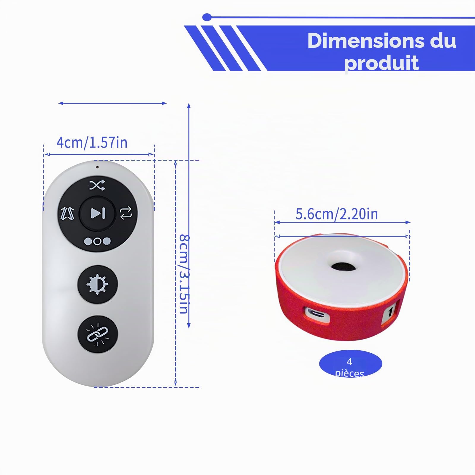 Lumières d'entraînement de réaction, 4 modes de lumières d'agilité de sport, kit d'entraînement avec chargement USB, lumières d'entraînement de réaction de sport, vitesse pour athlètes, entraîneurs de