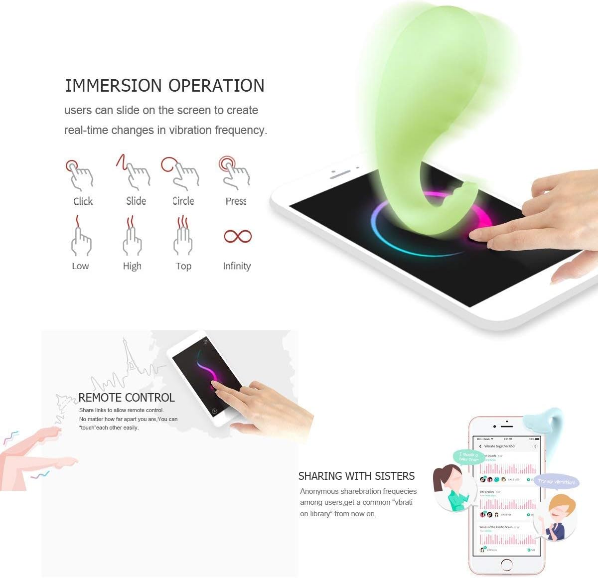 App Control Vibrador, Bolas De Kegel, SISTALK Monster Pub ...